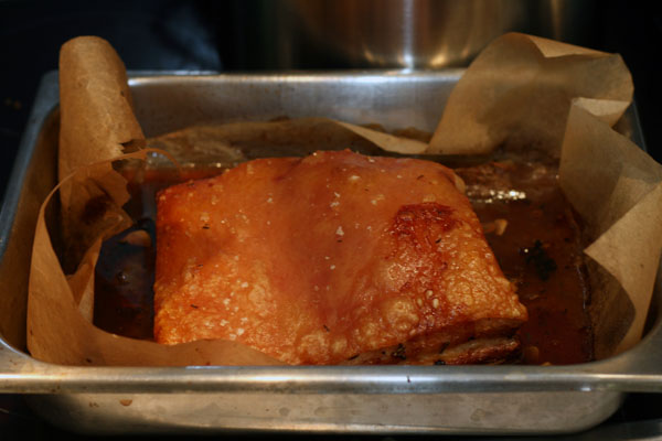 roasted pork belly
